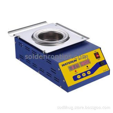 Round Stainless Steel Lead Free Solder Pot , Portable Solde
